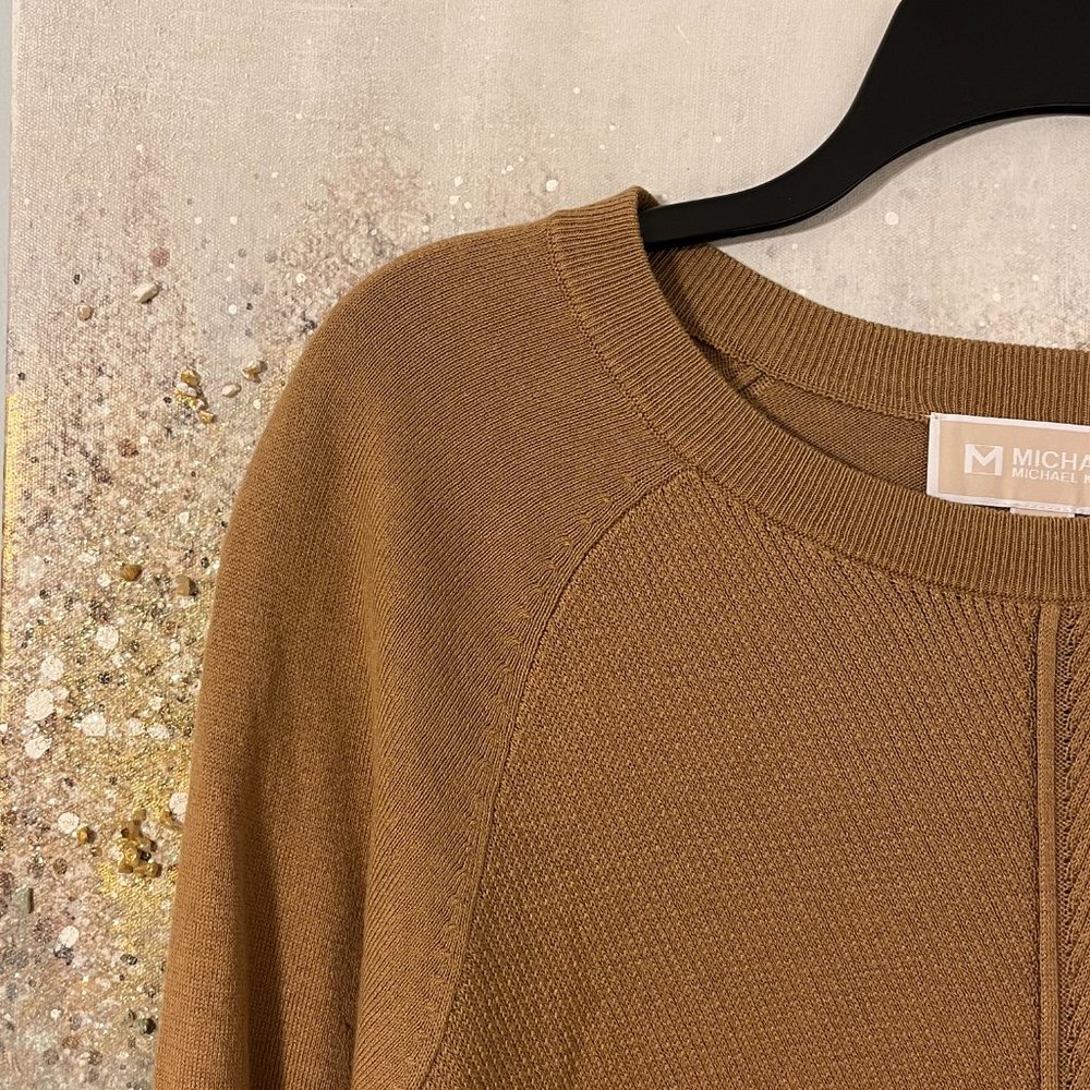 Michael Kors Camel Cotton. Sweater (NWT) - Picture 4 of 11